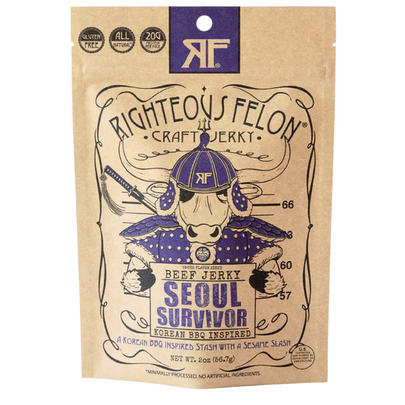 Righteous Felon Seoul Survivor Beef Jerky