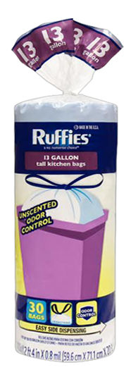 Ruffies Tall Kitchen Trash Bags