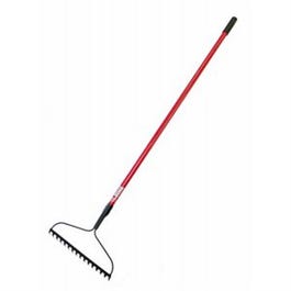 16-In. Poly Bow Rake, Cushion Grip 66-In. Fiberglass Handle