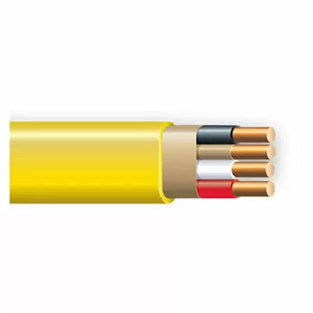 Marmon Home Improvement 250 ft. 12/3 Yellow Solid CerroMax SLiPWire Copper NM-B Wire 147-1663-G