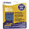 Linzer Anti-Clogging/No Load Series 5 In., 8-hole, Hook & Loop Discs, 80 Grit