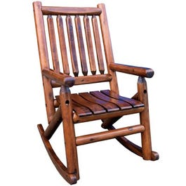 Porch Rocking Chair, Honey Finish Hardwood