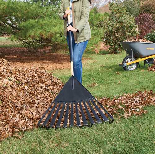 AMES 24 Poly Clog Free Leaf Rake (24)