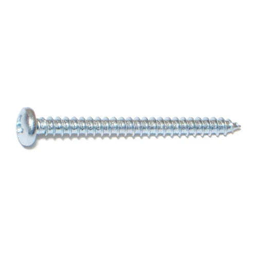 Monster Fastener Zinc Plated Steel Phillips Pan Head Sheet Metal Screws
