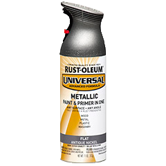 Rust-Oleum® Flat Metallic Spray Paint Flat Flat Antique Nickel