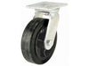Shepherd Hardware  8-Inch Mold-On Rubber Swivel Plate Caster, 500-lb Load Capacity