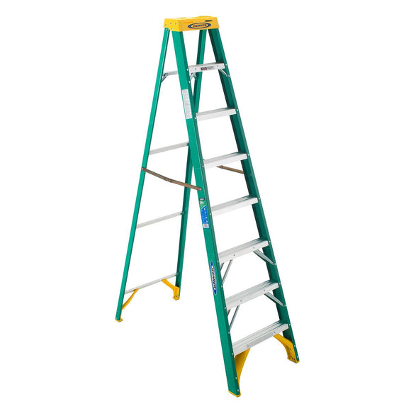 WernerCo Type II Fiberglass Step Ladder 5908 (8ft)