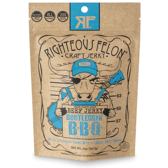 Righteous Felon Bootleggin' BBQ Beef Jerky