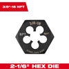 Milwaukee 2-1/6 Hex Threading Die