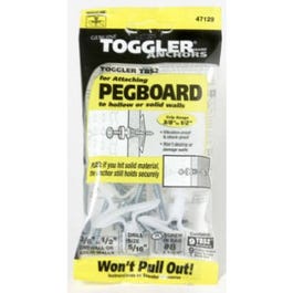 TBS2 Pegboard Wall Anchors, 3/8-1/2-In., 9-Pk.