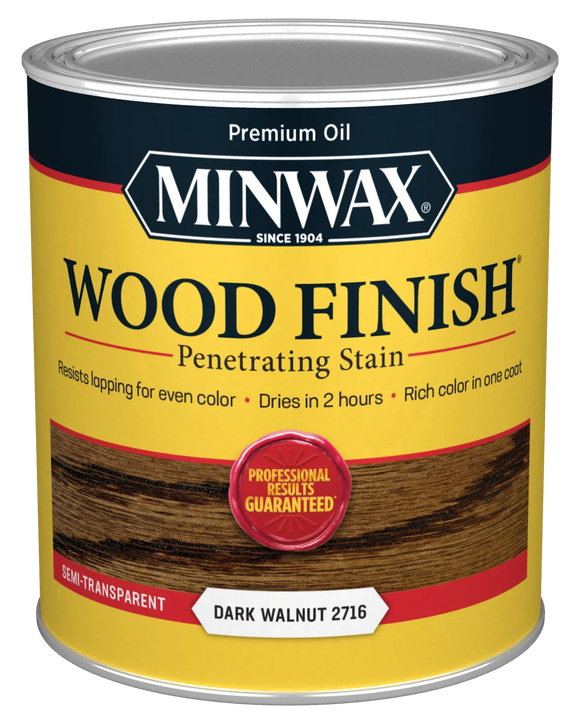 Minwax Interior Stain Wood Finish 1 Gallon Dark Walnut (1 Gallon, Dark Walnut)