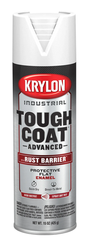 Krylon Industrial™ Tough Coat® Advanced with Rust Barrier™ Technology Flat 15 oz. Gray Primer