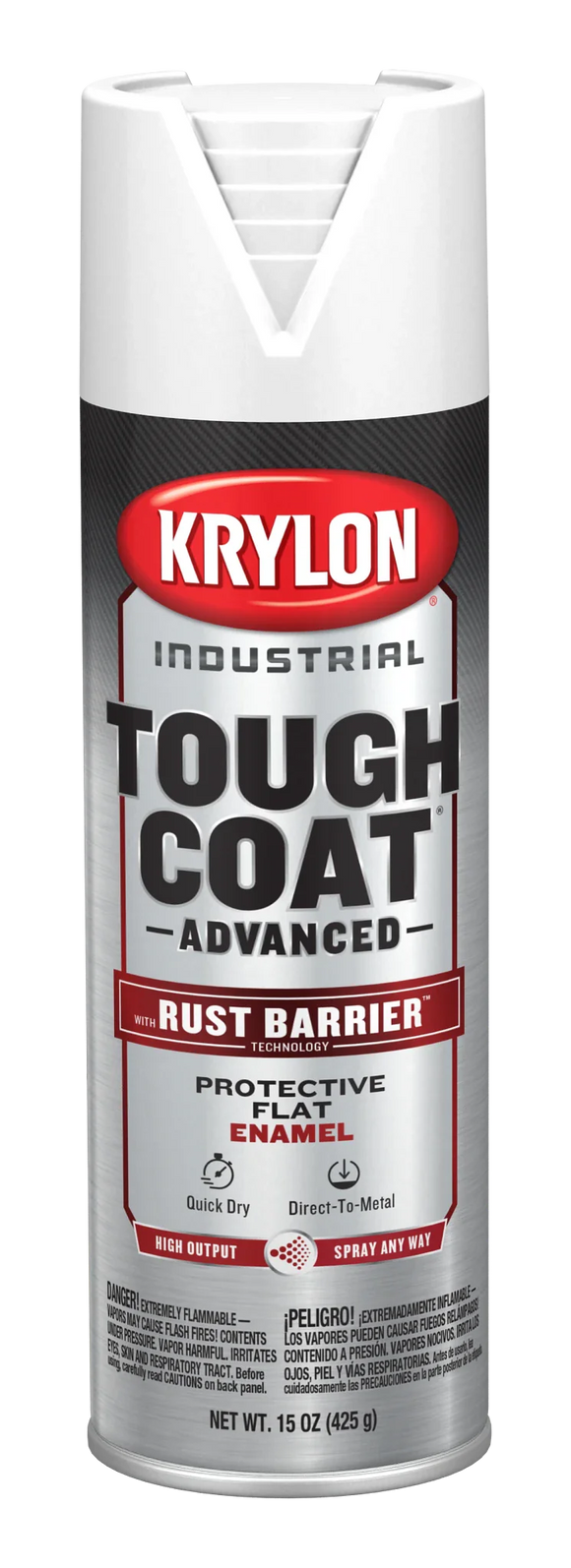 Krylon Industrial™ Tough Coat® Advanced with Rust Barrier™ Technology Flat 15 oz. Gray Primer
