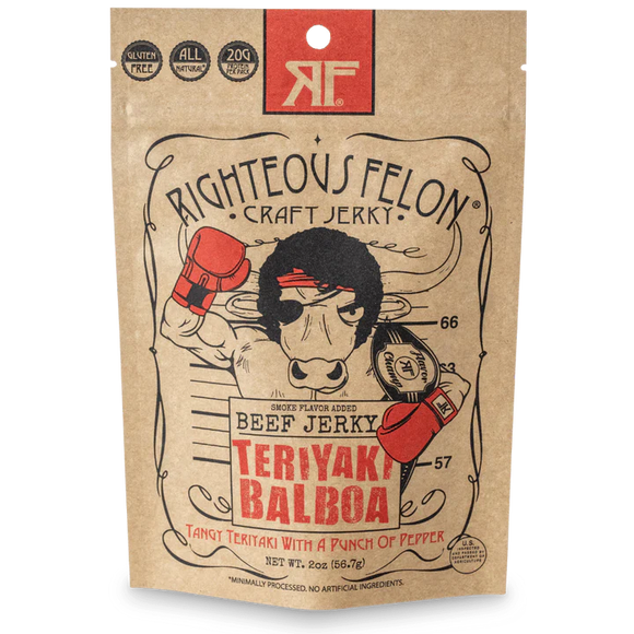 Righteous Felon Teriyaki Balboa Beef Jerky