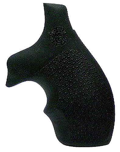 Hogue 61000 Rubber Bantam with Finger Grooves Grip S&W J Frame w/Round Butt Black