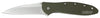 Kershaw 1660OL Leek  3 Modified Drop Point Plain Bead Blasted 14C28N Sandvik Olive Drab Anodized Aluminum Handle Folding