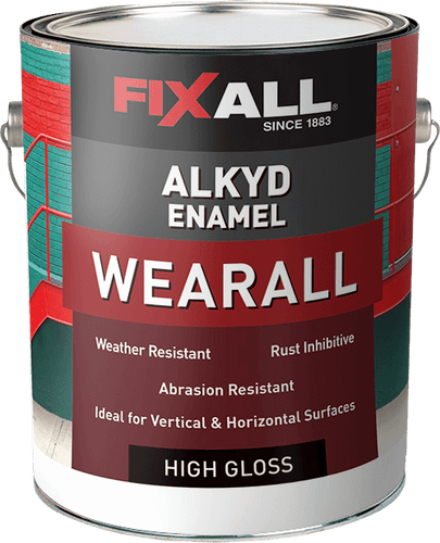 FixAll Wearall Alkyd Enamel High-Gloss Battleship Gray - 1 Gallon