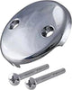 ROUND 2-HOLE OVERFLOW PLATE CH
