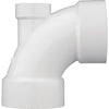 Charlotte Pipe 3 In. x 2 In. x 1-1/2 In. 90D PVC Lowheel Inlet Elbow