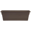 Bloem Dura Cotta 24 In. Plastic Chocolate Flower Box