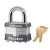 Master Lock Laminated Padlocks 1-3/4in (44mm) Wide Laminated Steel Pin Tumbler Padlock, Keyed Alike