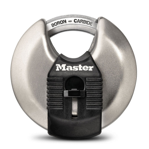 Master Lock 2-3/4in (70mm) Wide Magnum® Stainless Steel Discus Padlock with Shrouded Shackle (2-3/4)
