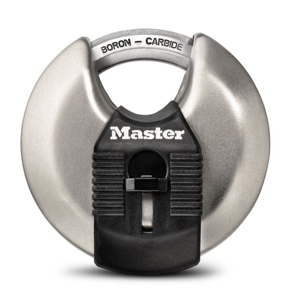 Master Lock 2-3/4in (70mm) Wide Magnum® Stainless Steel Discus Padlock with Shrouded Shackle (2-3/4