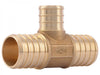 Sharkbite Brass Crimp Reducing Tee 1 in. x 1 in. x 3/4 in.
