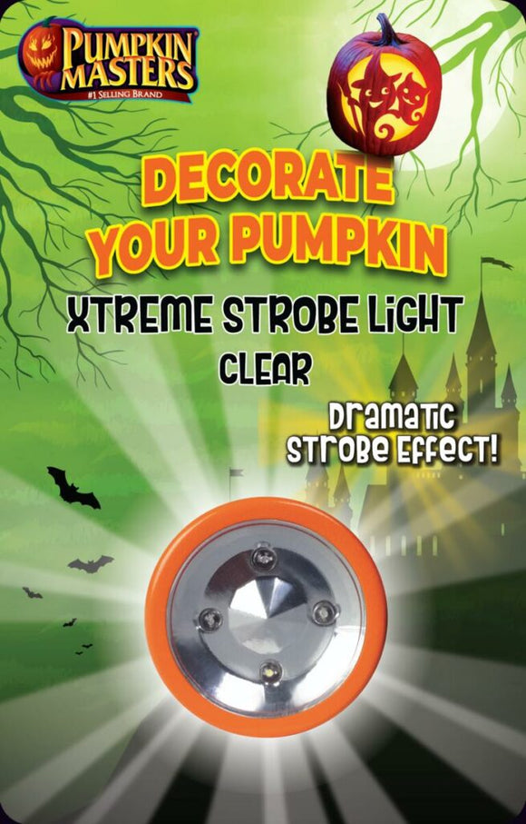 Pumpkin Masters Decorate Your Pumpkin Xtreme Strobe Light Clear (Clear)