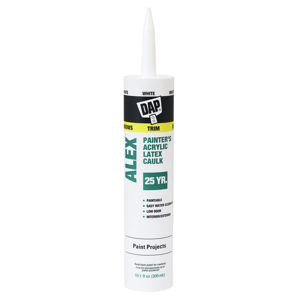 DAP Alex® Painter’s Acrylic Latex Caulk 10.1 oz White (10.1 oz, White)