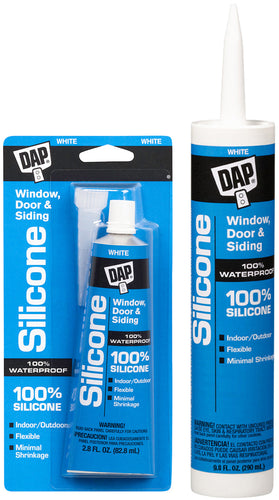 DAP 100% Silicone Window & Door Sealant 10.1 oz. White