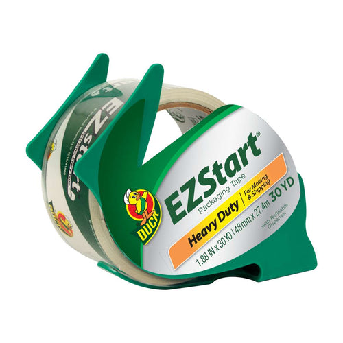 Duck® Brand EZ Start® Packing Tape with Dispenser - Clear, 1.88 in. x 30 yd.