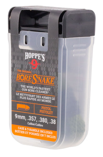 Hoppes 24002D BoreSnake Den 9mm/38/357/380 Pistol Bronze Brush