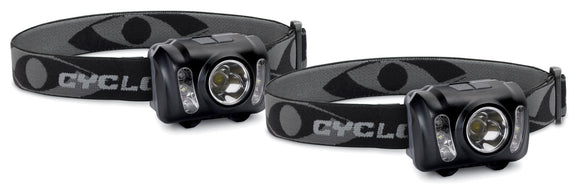 Cyclops CYCHL2102PK 210 Headlamp Black 210 Lumens 2 Pack