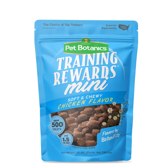Pet Botanics Grain Free Mini Training Reward Chicken Flavor Dog Treats, 4 oz.