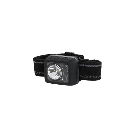 LuxPro LP738 Ultra Compact Headlamp Black 360 Lumens Red/White/Green Cree LED Rechargeable