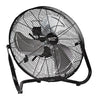 Comfort Zone 18 3-Speed High-Velocity Floor Fan With Adjustable Tilt In Black (18, Black)
