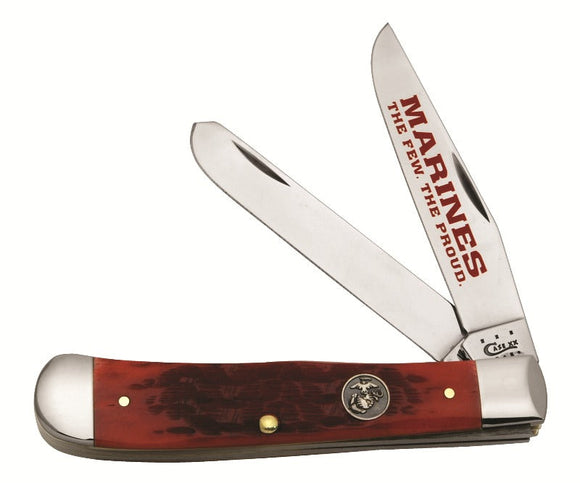 Case Trapper United States Marine Corp Red