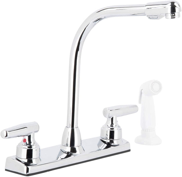 LDR Industries Double Handle Decor Kitchen Faucet With Spray (2 Handle)