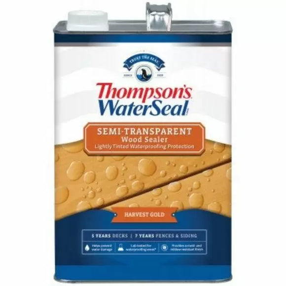 Thompson’s® WaterSeal® Semi-Transparent Wood Sealer 1 Gallon Harvest Gold