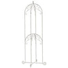 French Country Scroll Double Basket Stand, 60-In.