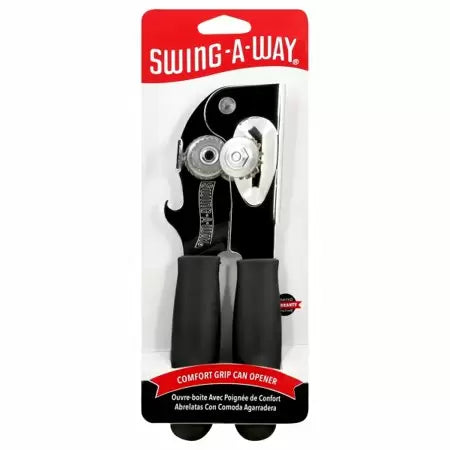 Swing-A-Way Comfort Grip Can Opener, 7, Black