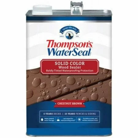 Thompson’s® WaterSeal® Solid Color Wood Sealer 1 Gallon Chestnut Brown (1 Gallon, Chestnut Brown)
