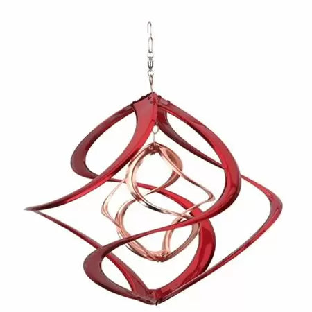 Red Carpet Studios Cosmix Wind Spinner, 14-Inch Long, Copper and Red