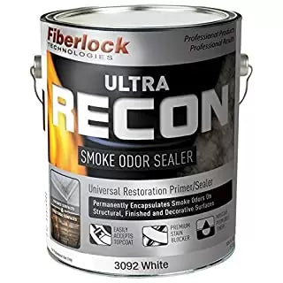 Fiberlock RECON ULTRA Smoke Odor Sealer 1 Gallon, White (1 Gallon, White)