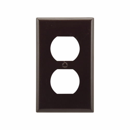 Eaton Cooper Wiring Duplex Receptacle Wallplate, Brown