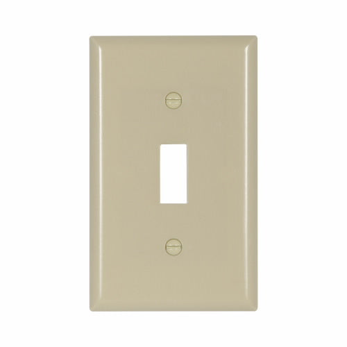 Eaton Cooper Wiring Toggle Wallplate, Ivory 1 Gang