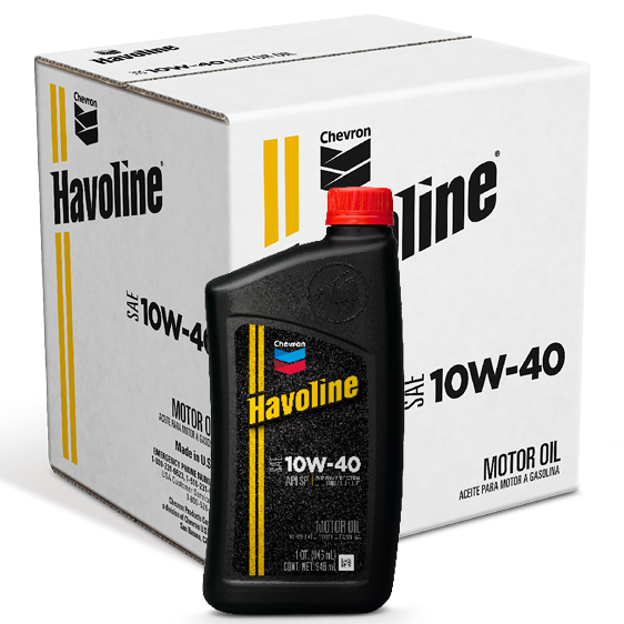 Havoline Motor Oil 10W-40 Quart Case 1 Quart