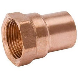 Pipe Adapter, Wrot Copper, 3/4 x 1/2-In. FPT