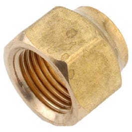 Pipe Fittings, Short Refrigerator Flare Nut, Lead-Free Brass, 5/8-In.